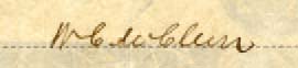 W E McClure signature
